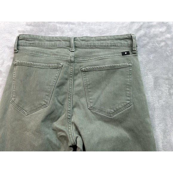Lucky Brand Jeans Womens Sz 4/27 Ankle Green Ava Skinny Stretch Whiskered Denim - Picture 4 of 15